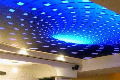 Натяжные потолки 3D – использование оригинальной отделки на потолочных поверхностях Натяжные потолки 3D – использование оригинальной отделки на потолочных поверхностях